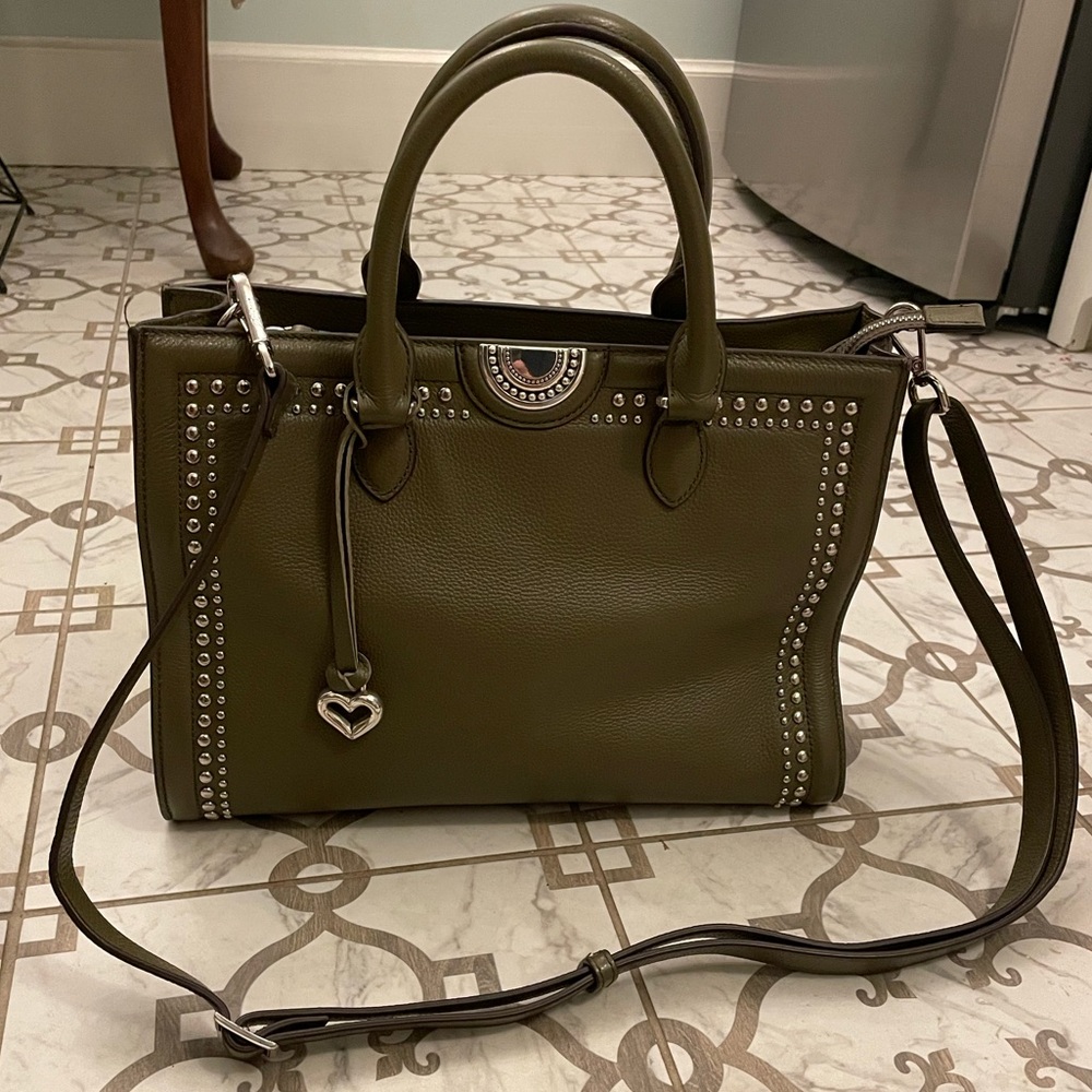 Brighton Olive Leather Patch